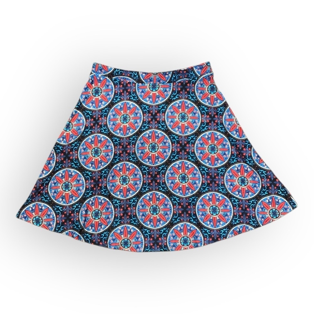 NWT French Grey Geometric Floral Print Mini Skirt Women’s Size SP